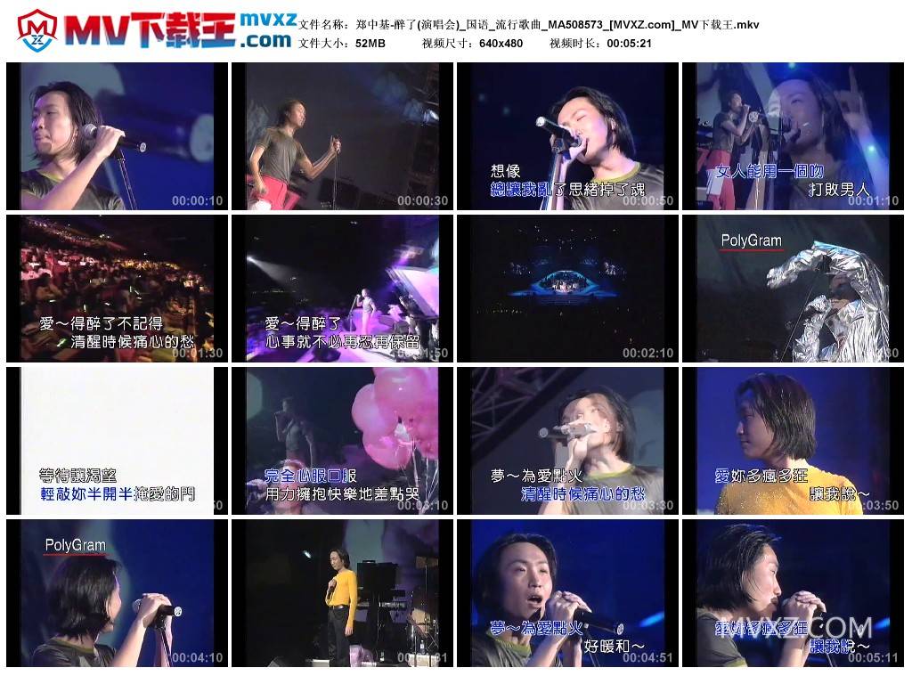 郑中基-醉了(演唱会)_国语_流行歌曲_MA508573
